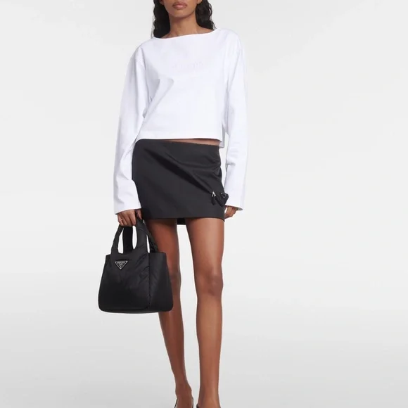 PRADA
Logo cotton jersey crop top - Picture 1 of 8